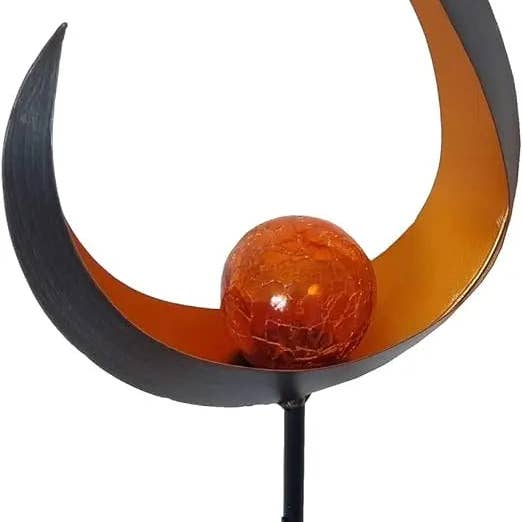 Lampada solare SKY lampada solare in metallo nero altezza 90 cm onda per la vendita all'ingrosso da parte di Meinposten