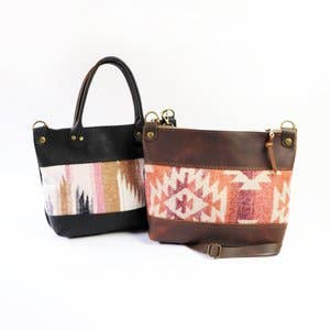 Fabric Panel Loretta Cross Body for wholesale by Hawks & Doves