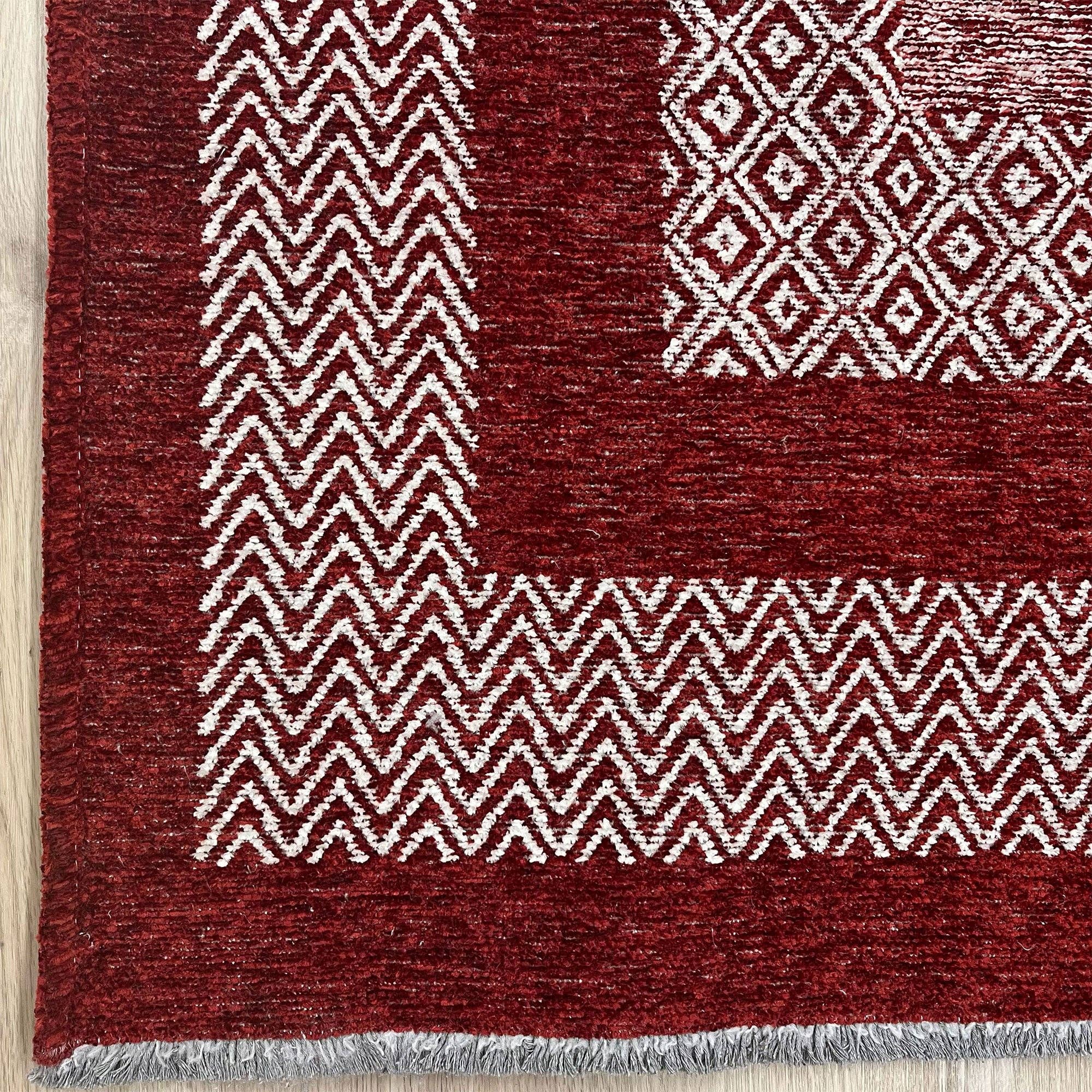 Alfa Rich Inc – wholesale Area rug – Scandinavian Red Burgundy Washable Area Rugs4