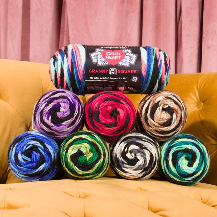 Creative World of Crafts - Wholesale Yarn - Red Heart Granny Square Yarn25