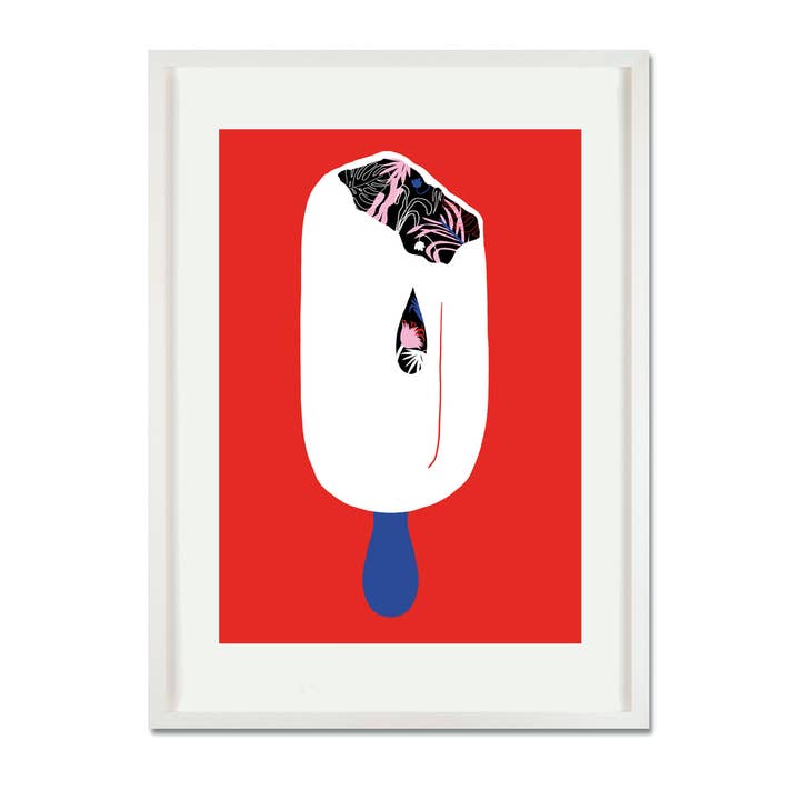 Carolin Löbbert - Wholesale Art Print - Flowery Ice Creme1