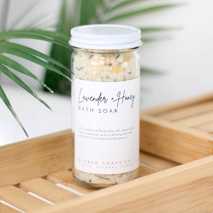 Wicked Soaps Co. - Wholesale Bath Soak/Milk - Lavender + Honey Bath Soak