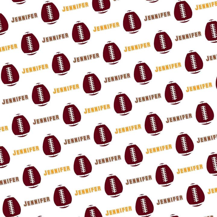 Easter Football Personalized Gift Wrap for wholesale by Potter's Printing