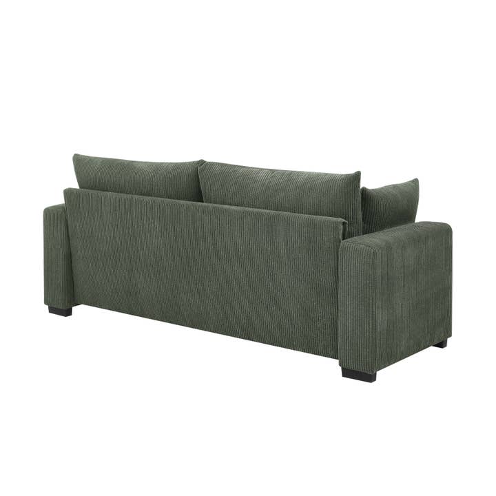 HOMYCASA DESIGN INC - Wholesale Sofa - Coastal Haven Corduroy Sofa with Deep Cushions Neutral Color13