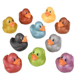 Rubber Duck Ducky & Frogs Froggy Baby Bath Tub Toy for Kids 6 Pcs Total