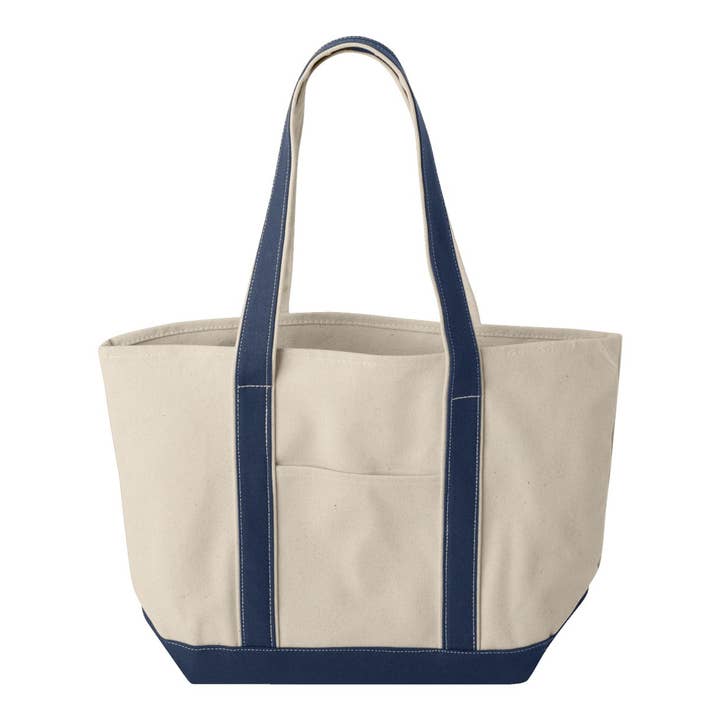 Total Apparel - Wholesale Tote Bag - Unisex - Windward Large Cotton Canvas Boat Tote | Beach Tote 88714