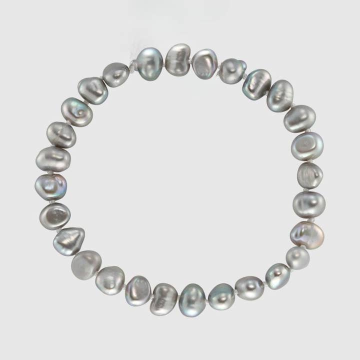 Alderley Grå Sötvattenspärla Stretcharmband för wholesale av Auree Jewellery