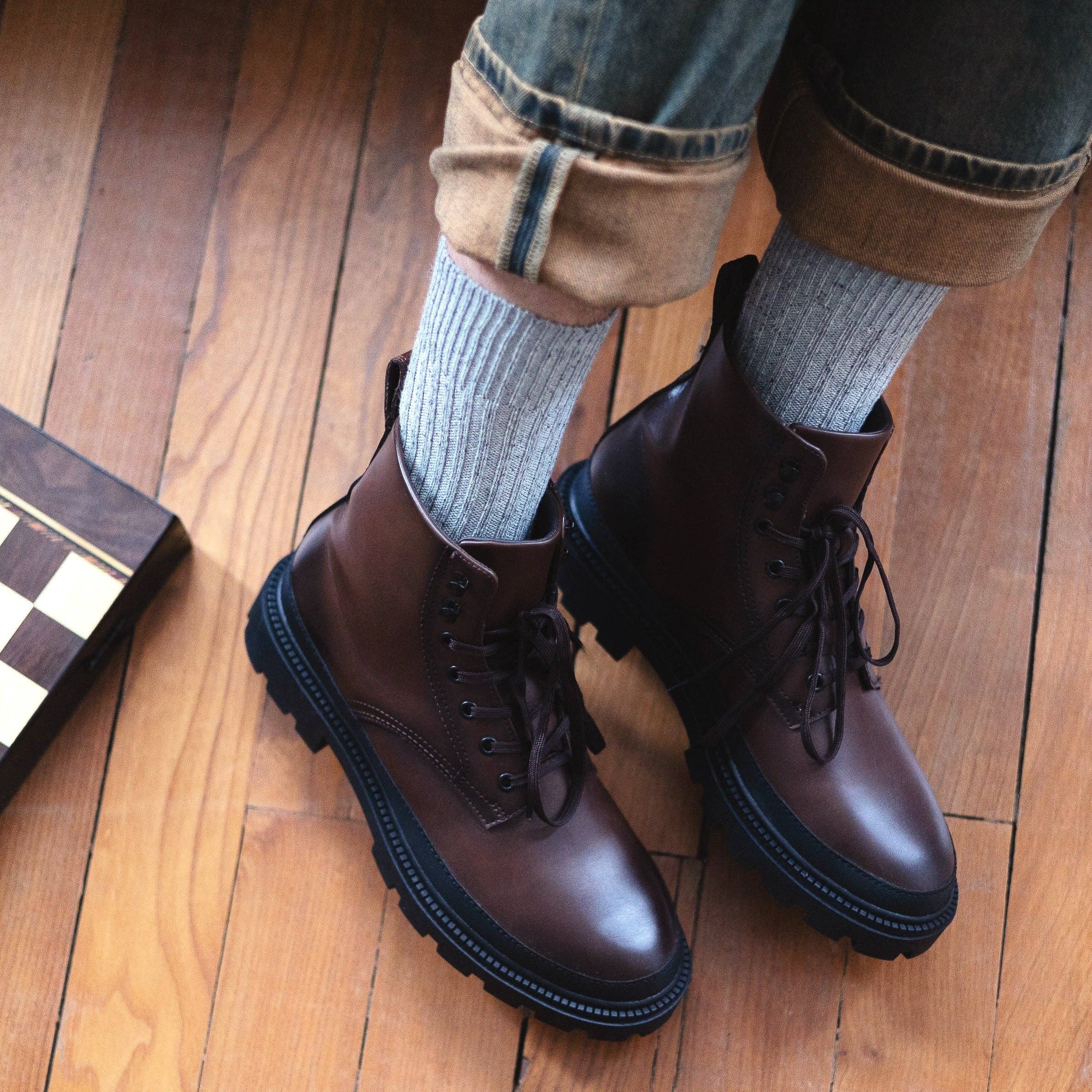 KLUE - Vente Chaussettes – unisexe - Chaussettes KLUE DUST STAR en soie et laine | Gris5