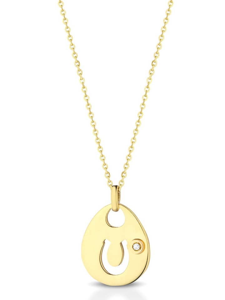 COLLANA CON PENDENTE FERRO DI CAVALLO per la vendita all'ingrosso da parte di Melissa jewels