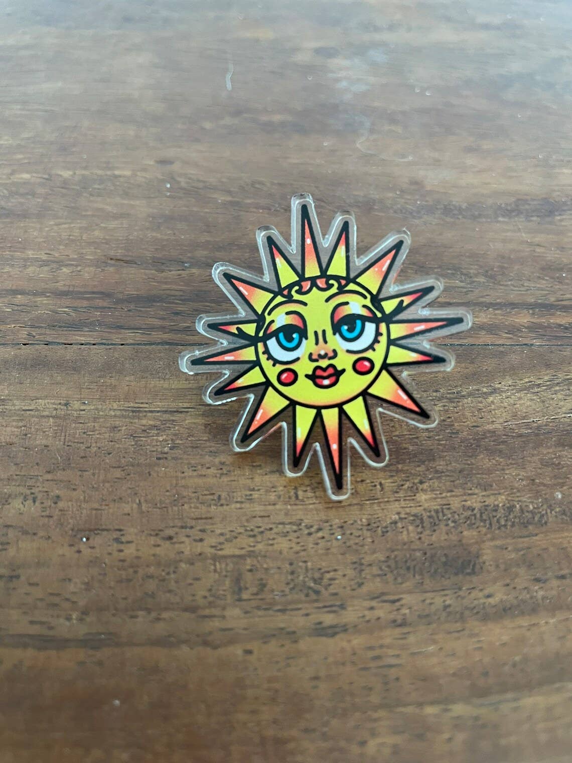 Oli Jolly Ink - Wholesale Lapel Pin/Button - Sunny Sonny - Acrylic Pin1