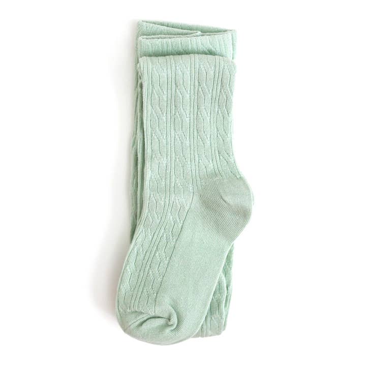 Spearmint Cable Knit Tights Spearmint Cable Knit Tights