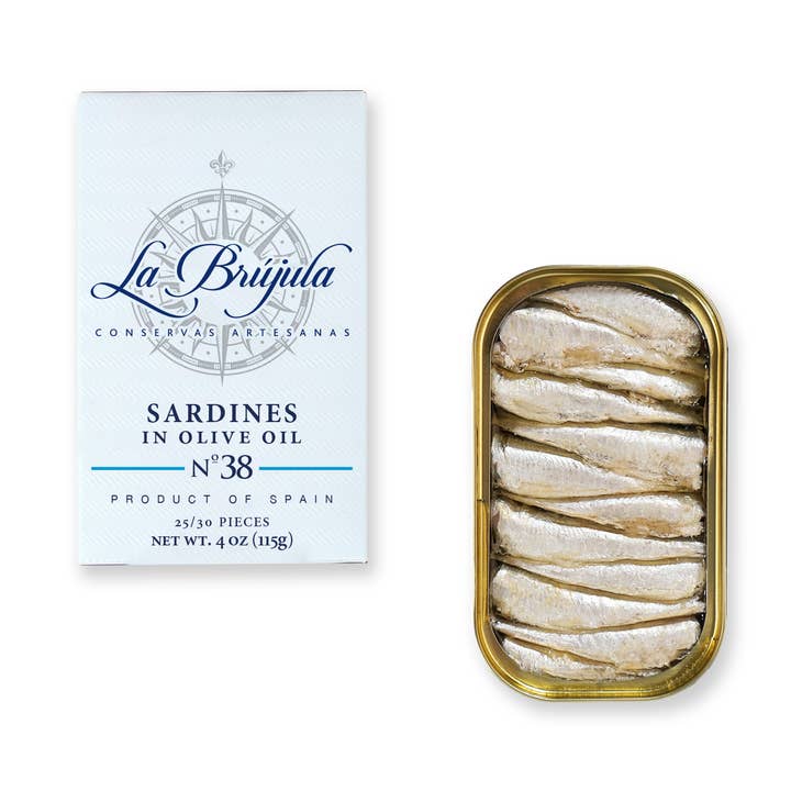 Sardinhas Pequenas em Azeite 25/30 RR125. LB38 por atacado de Conservas La Brújula