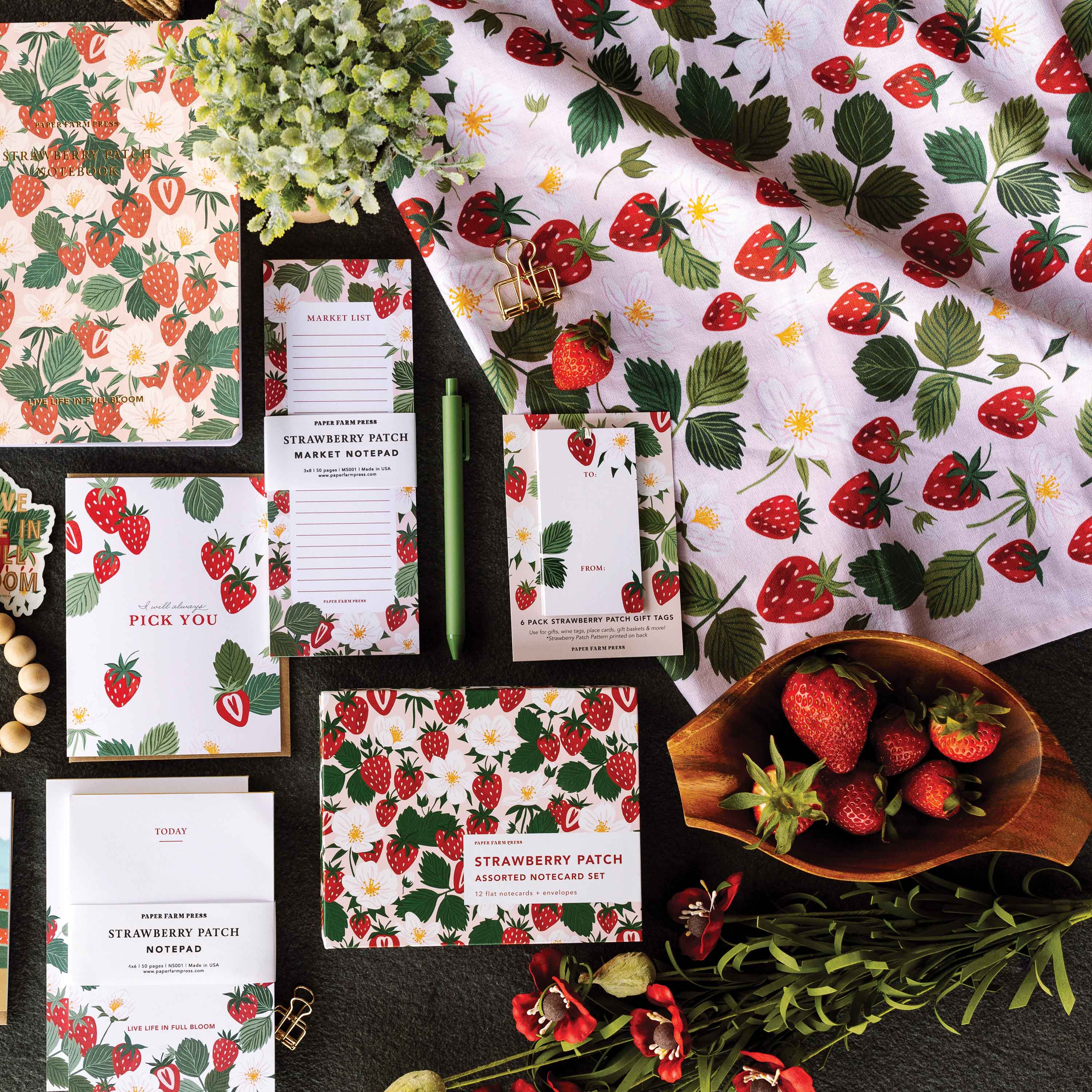 Paper Farm Press - Wholesale Love Card - I'll Always Pick you Strawberry Greeting Card1