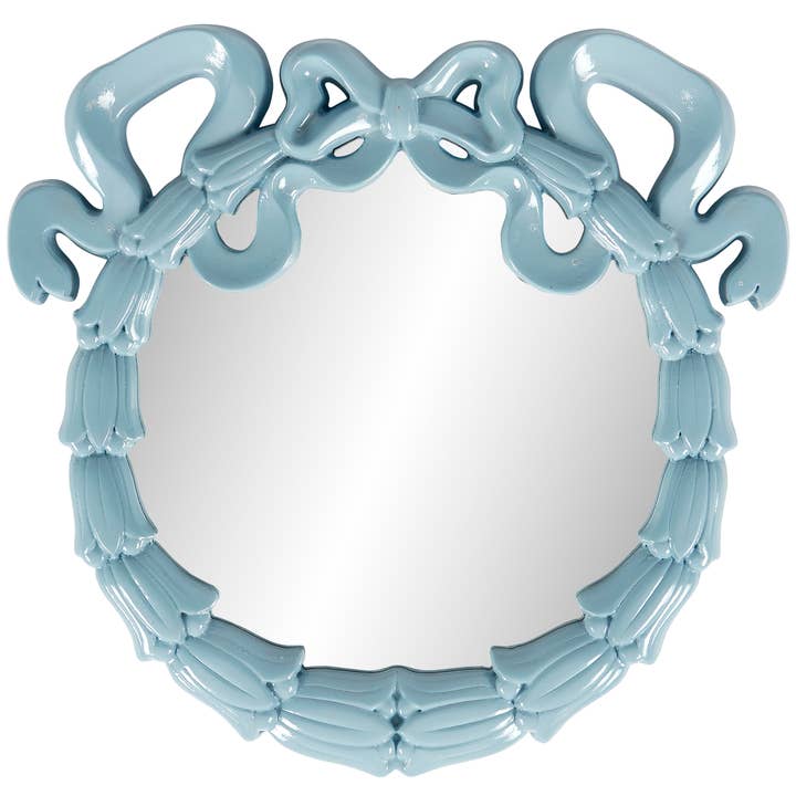 Baby Blue Bow Mirror for wholesale by Primitives by Kathy