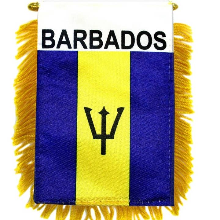 Barbados Mini-Banner für den Großhandel von Flags Importer