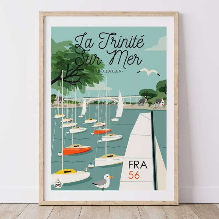 Display LA TRINITE SUR MER - Morbihan for wholesale by Les Petits Yéyés