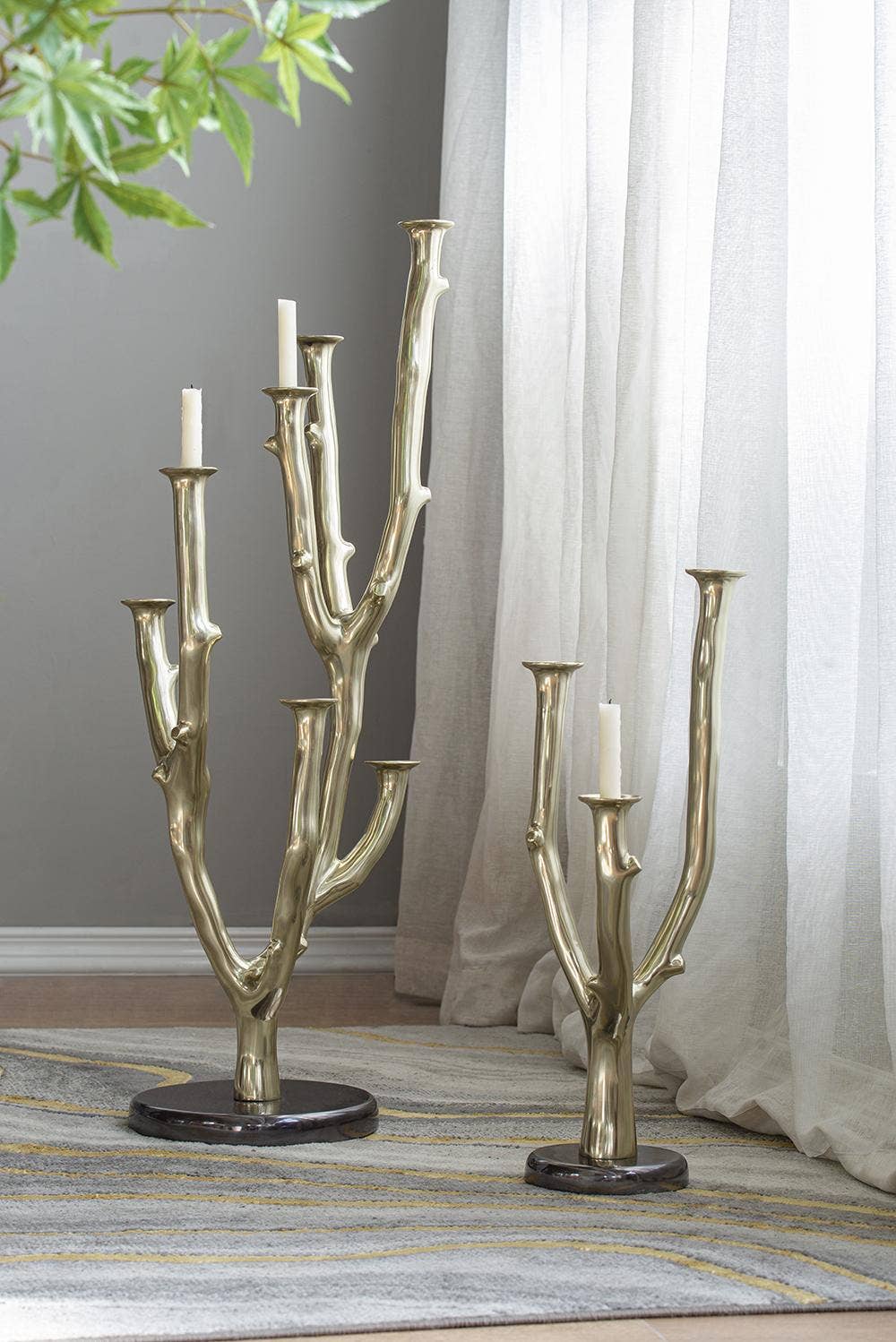 A&B Home Group Inc. - Wholesale Candle Holder - 8.5x6x24.5" Multi Taper Candle Holder - Gold4