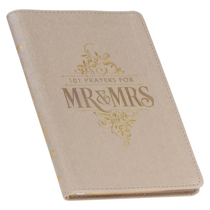 Christian Art Gifts - Wholesale Religion Book - Gift Book 101 Prayers for Mr. & Mrs. Faux Leather1