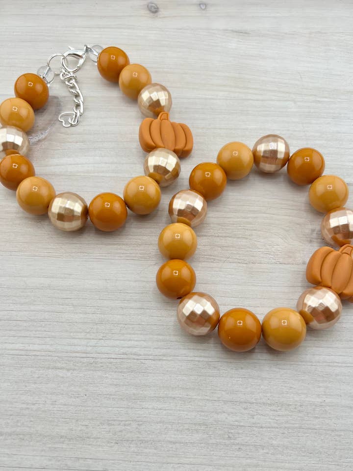 PUMPKIN CUTIE DOG NECKLACE for wholesale by My Trendy Little Pup