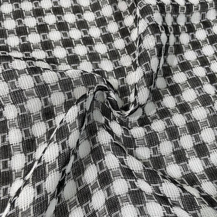 Ecovear - Wholesale Scarf - Unisex - Arabesque Tactical Shemagh Scarf with Houndstooth Pattern2