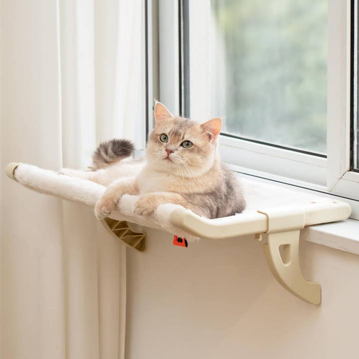 2-in-1 Cat Window Sill Perch Indoor Cats Hammock Shelf for wholesale by Robud & Mewoofun Official Store