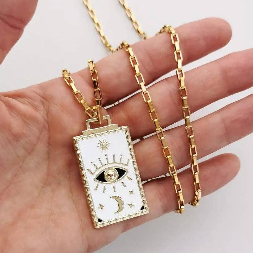 Pampa Mia - Wholesale Pendant/Charm Necklace - Astros Necklace & Protection - White2