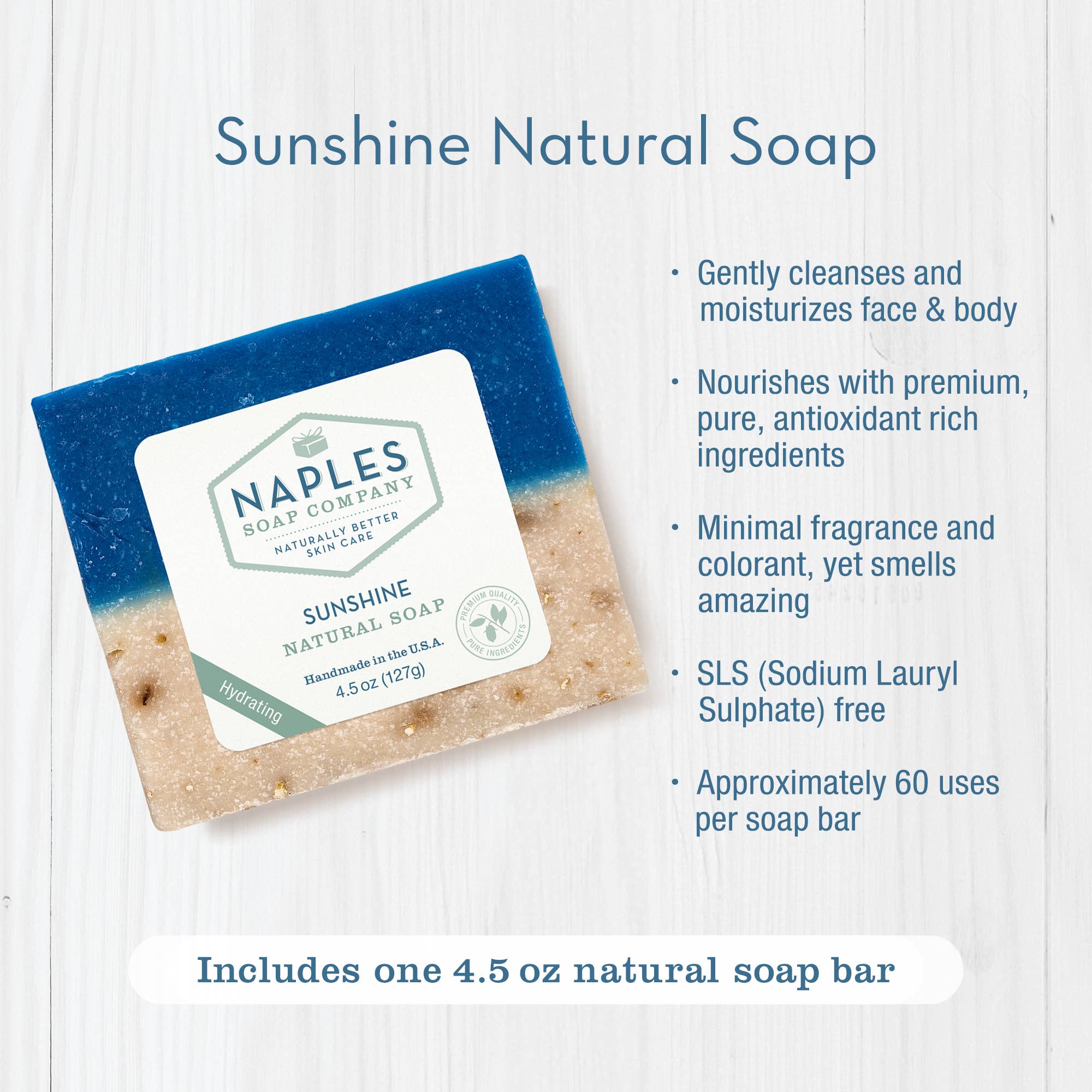 Naples Soap Company | Clean Beauty, Natural Bath & Body - Wholesale Bar Soap - Sunshine Natural Soap3