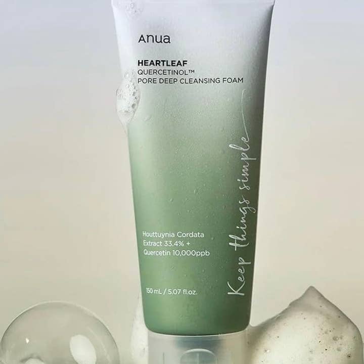 Beauty of Joseon, ANUA, COSRX, SKIN1004, Lilyfield - Wholesale Facial Cleanser - ANUA Heartleaf Quercetinol Pore Deep Cleansing Foam - Cleanser (150ml)