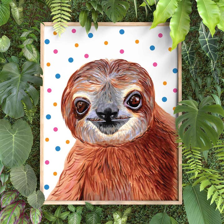 Dovendyr 8x10 i. Kunst Print for engroshandel hos quirky burp illustrations