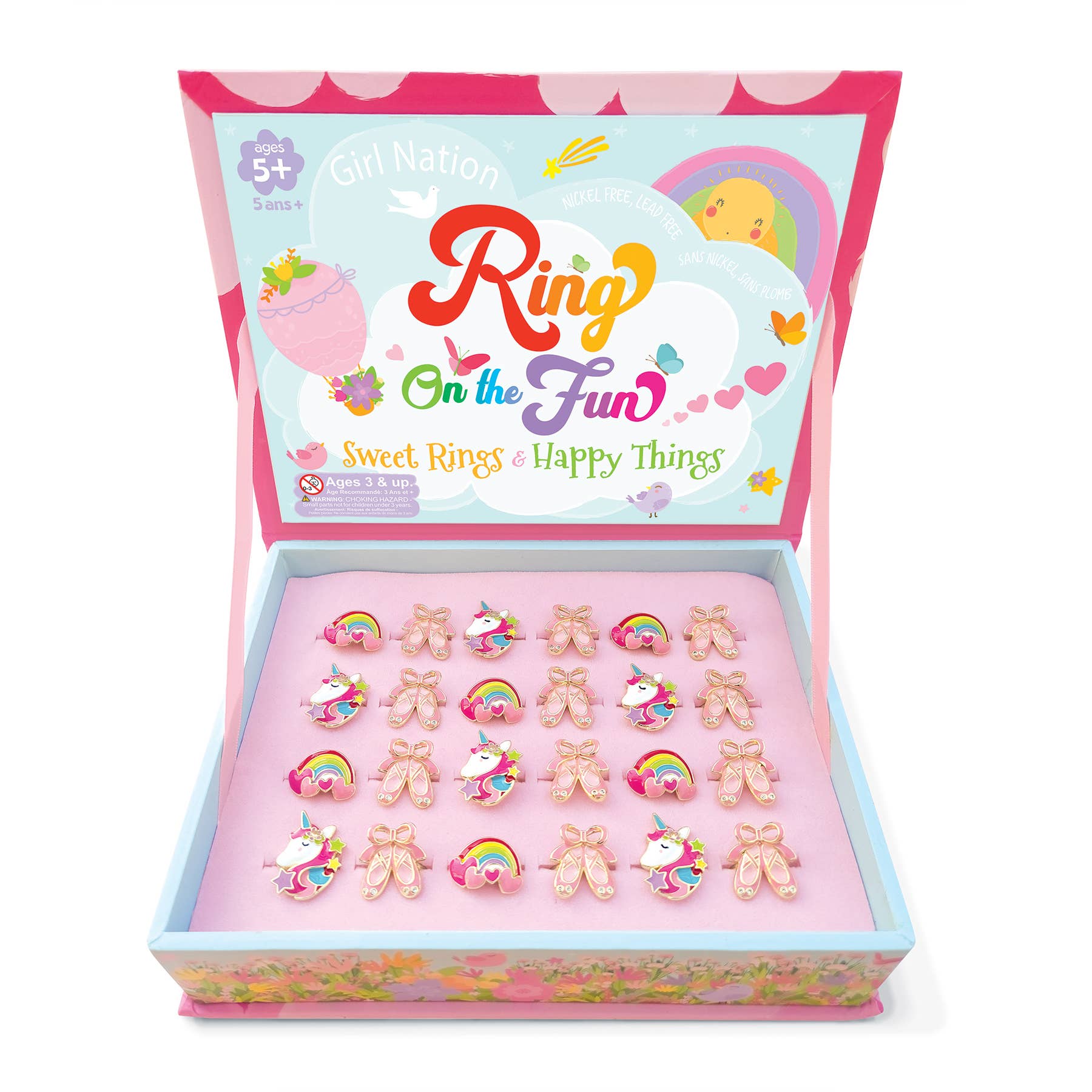 Girl Nation - Wholesale Jewelry Set - Ring on the Fun Ballerina Assortment with Free Display11