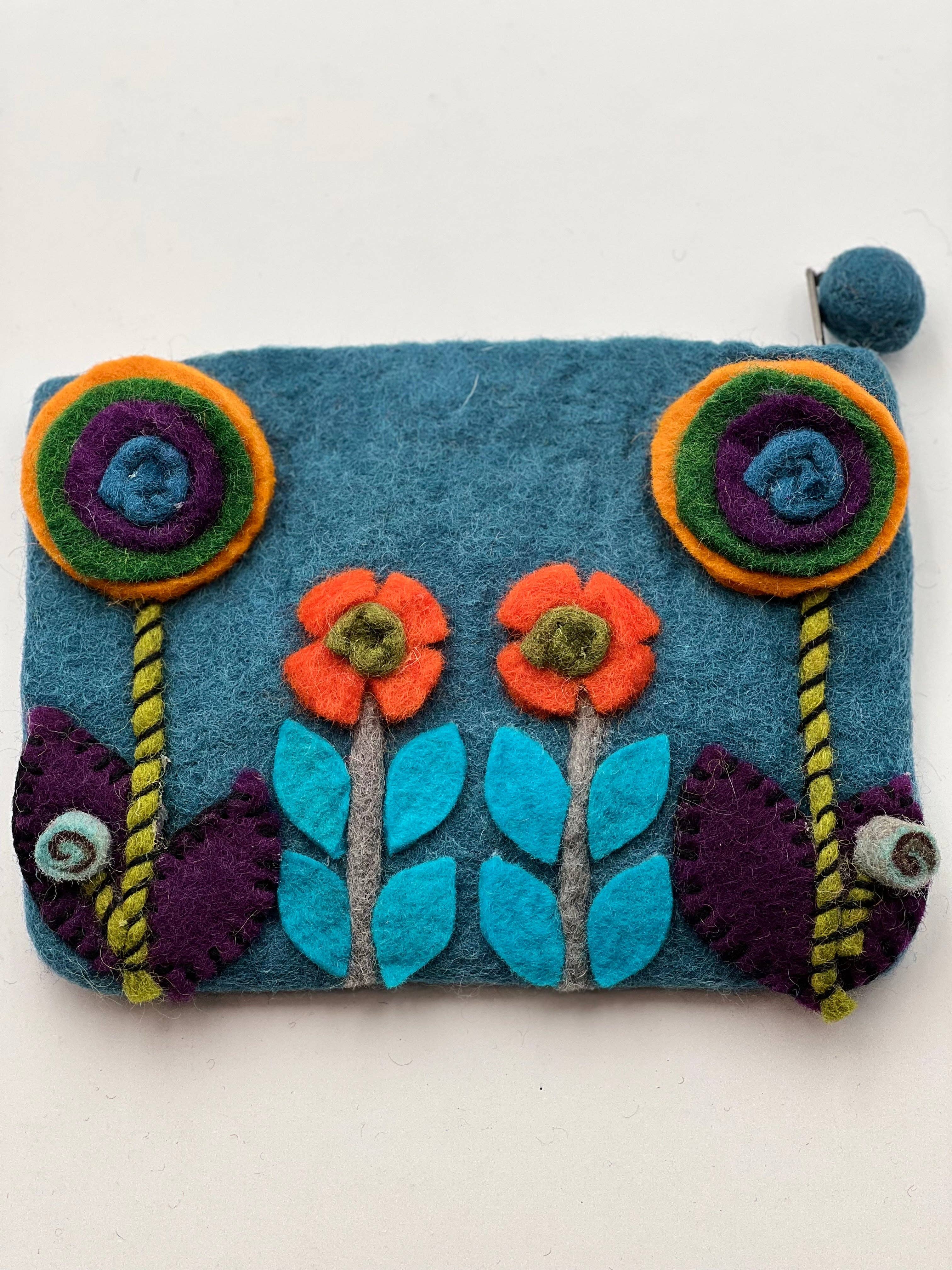 NURBU INC. - Vente Porte-monnaie – femme - Grand sac à main feutré avec laine (CPB12) Lot de 72