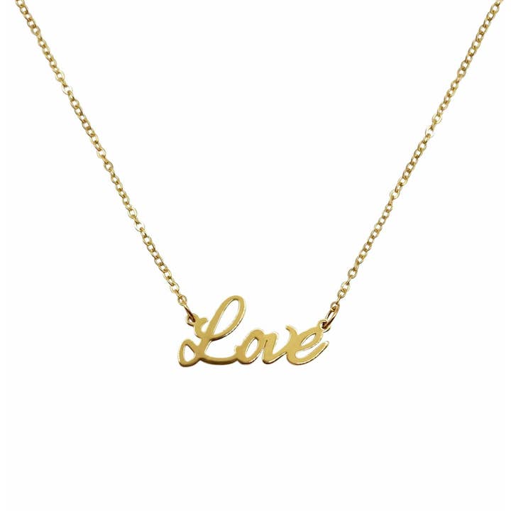 Love Nameplate Necklace for wholesale by Zotair