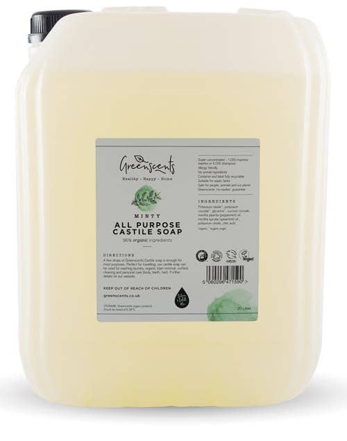 Greenscents Ltd – wholesale Liquid laundry detergent – Greenscents Organic Castile Soap4