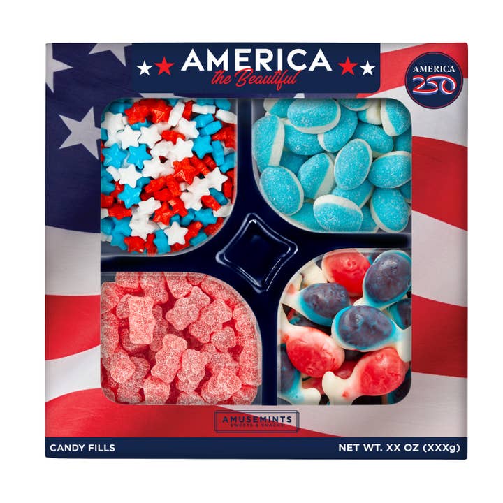 MINI CHARCUTERIE BOARD - AMERICA 250 for wholesale by AmuseMints