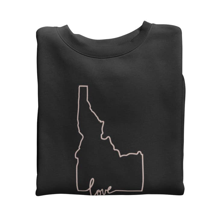 I Love Idaho Unisex Crewneck Sweatshirt for wholesale by 208 Supply Co
