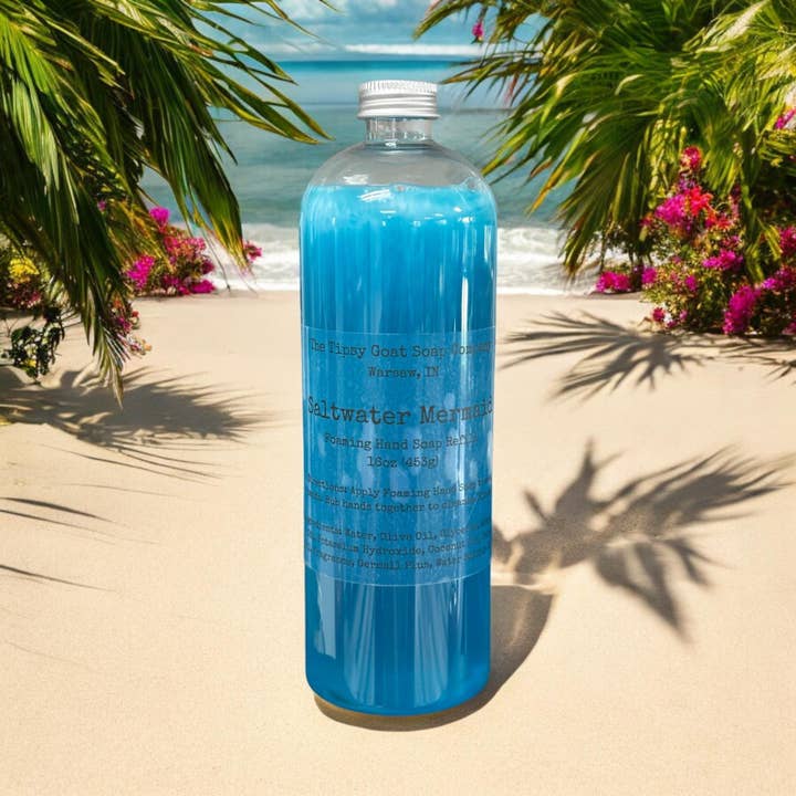 The Tipsy Goat Soap Company - Wholesale Hand Soap/Wash - Saltwater Mermaid Foaming Hand Soap Refill