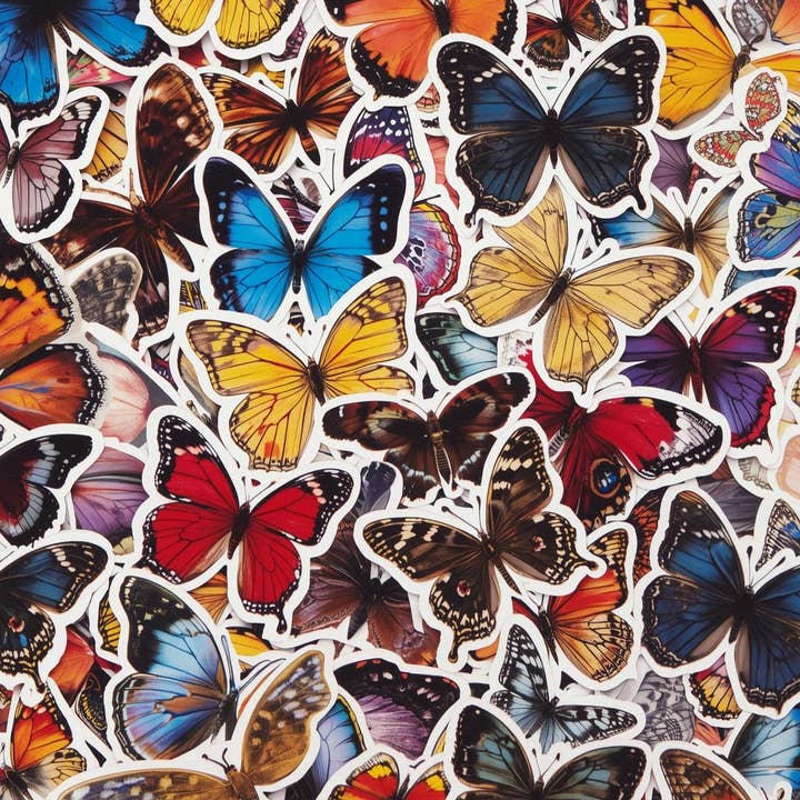 Butterfly Stickers – Colorful Nature Packs (10/20) for wholesale by Magnifique Hearts