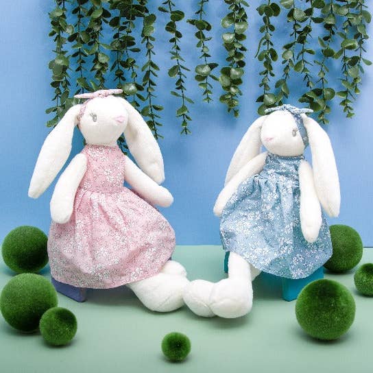 PETITE VOUS - Wholesale Doll – Kids - Petite Vous Lucy the Rabbit Doll - Blue dress2