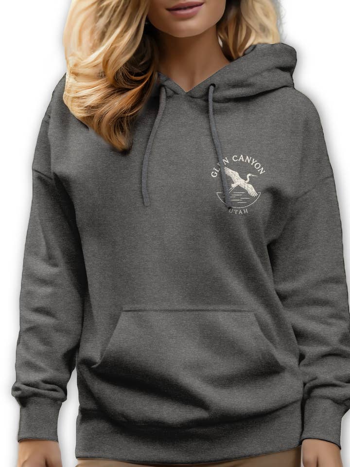 Textile Graphix - Vente Sweat à capuche – unisexe - Glen Canyon Hoodie – Design Vintage Nature Personnalisable5