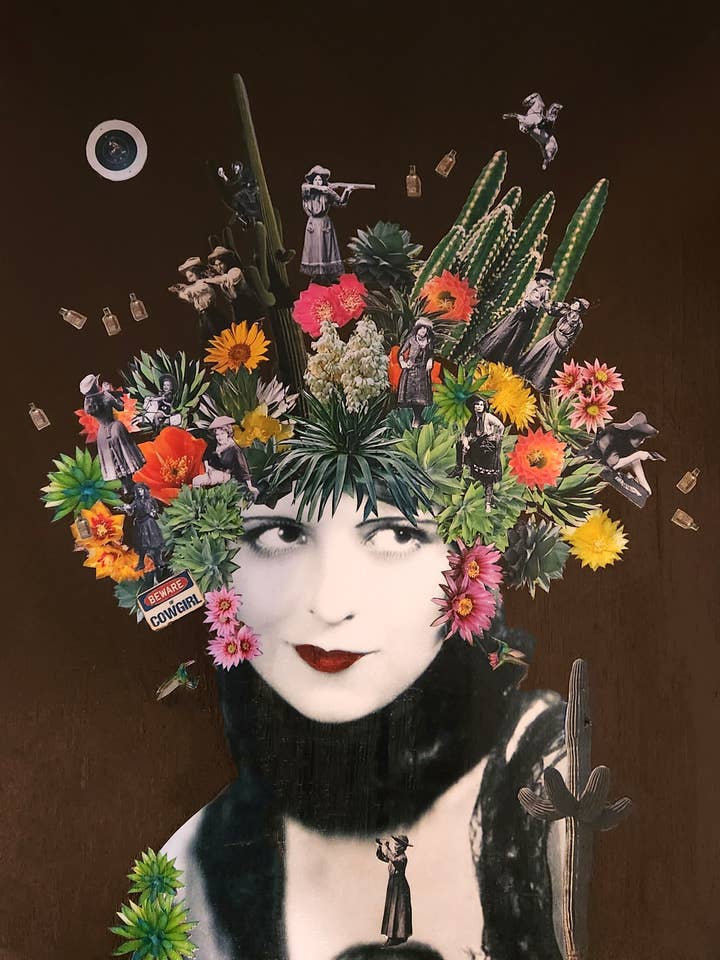 Cowgirl Acrylic Print for wholesale by Laura Gruici Art