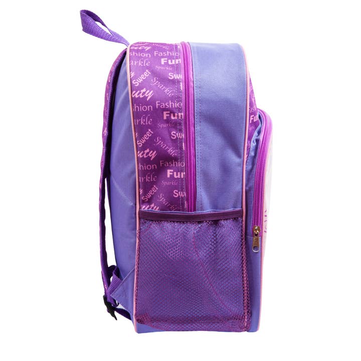 Lela – Engroshandel Rygsæk - Børn – Lela lilla rygsæk sort pige skoletaske3