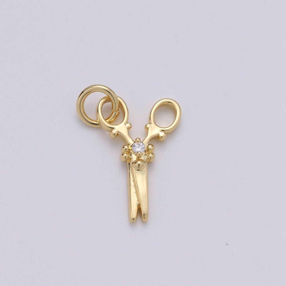 Aim Eternal – wholesale Individual charm/pendant – 14k Gold Filled Scissor Pendant Charm, Dainty scissor charm Gold Filled Pendant, For Jewelry Making Supply D-635