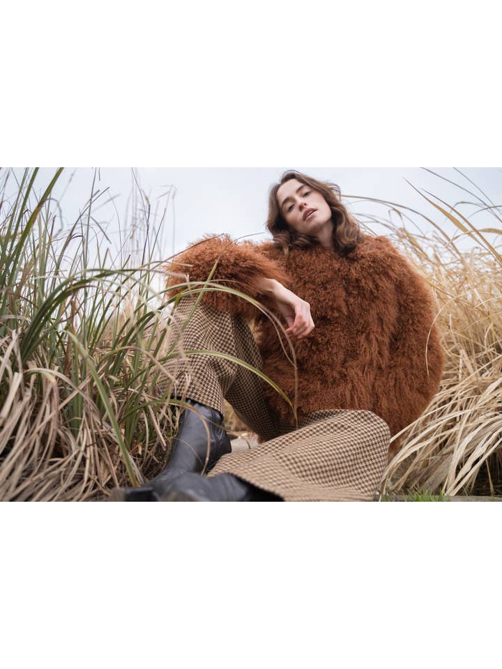 Pellobello - Wholesale Jacket - Women's - Shearling Jacket Cappuccino Brown5