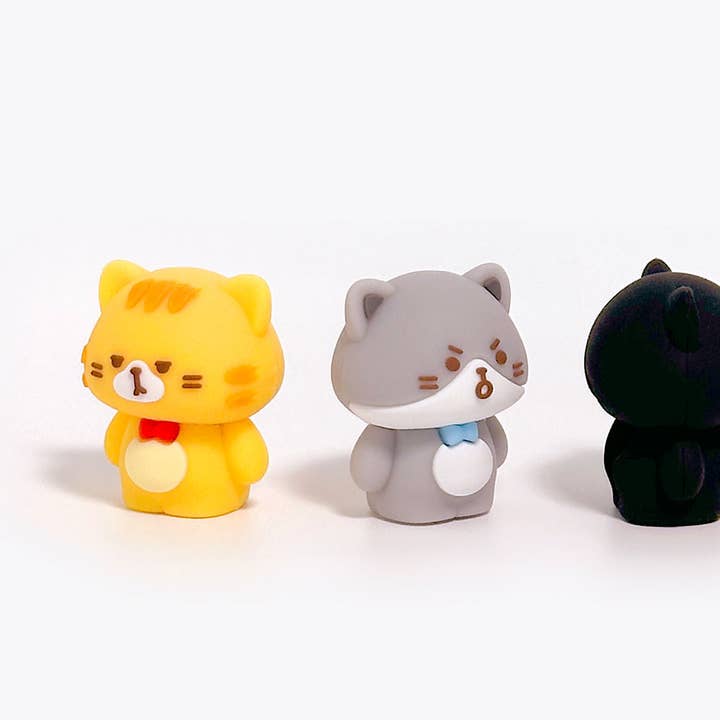 K-Wonderland - Wholesale Pencil Sharpener - Cat Figure 3D Silicon Pencil Sharpener 5