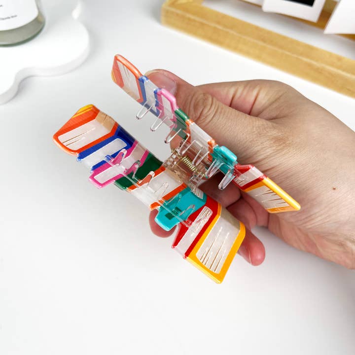 mildstyles - Wholesale Hair Clip - Women's - Ocean of Knowledge Book Hair claw clip