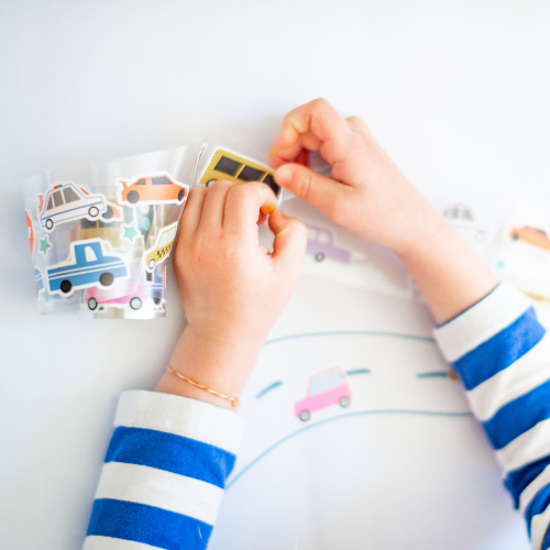 MagicPlaybook – Engroshandel Klistermærke - Børn og baby – Transport Washi-klistermærker - 200+ køretøjer til håndværk og dekoration4