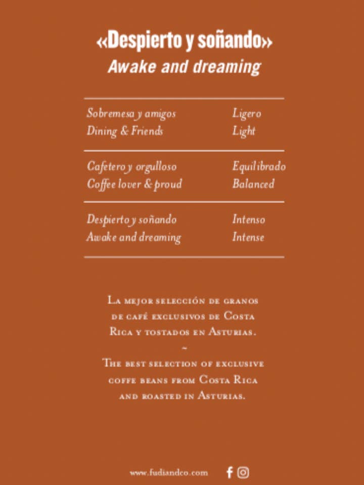 Despierto y Soñando 10 capsule tipo Nespresso per la vendita all'ingrosso da parte di FUDI&Co