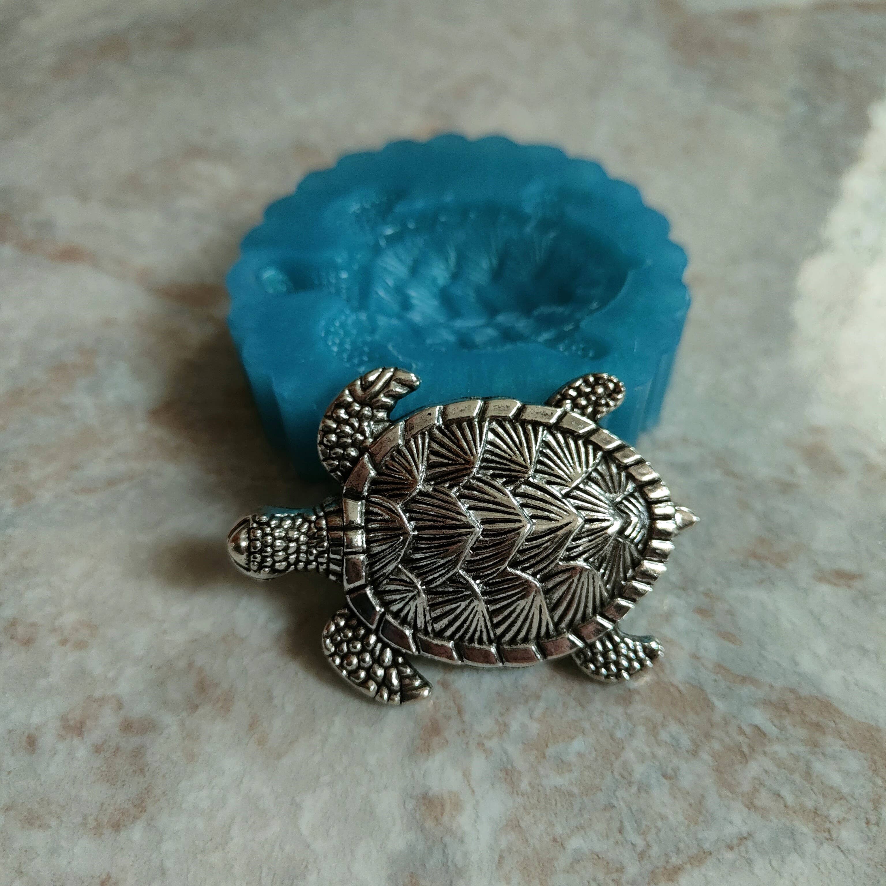 Serena Creazione di Serena Stampone - Wholesale DIY Craft Kit - Turtle mold 6x4cm in silicone for resin, plaster, and wax