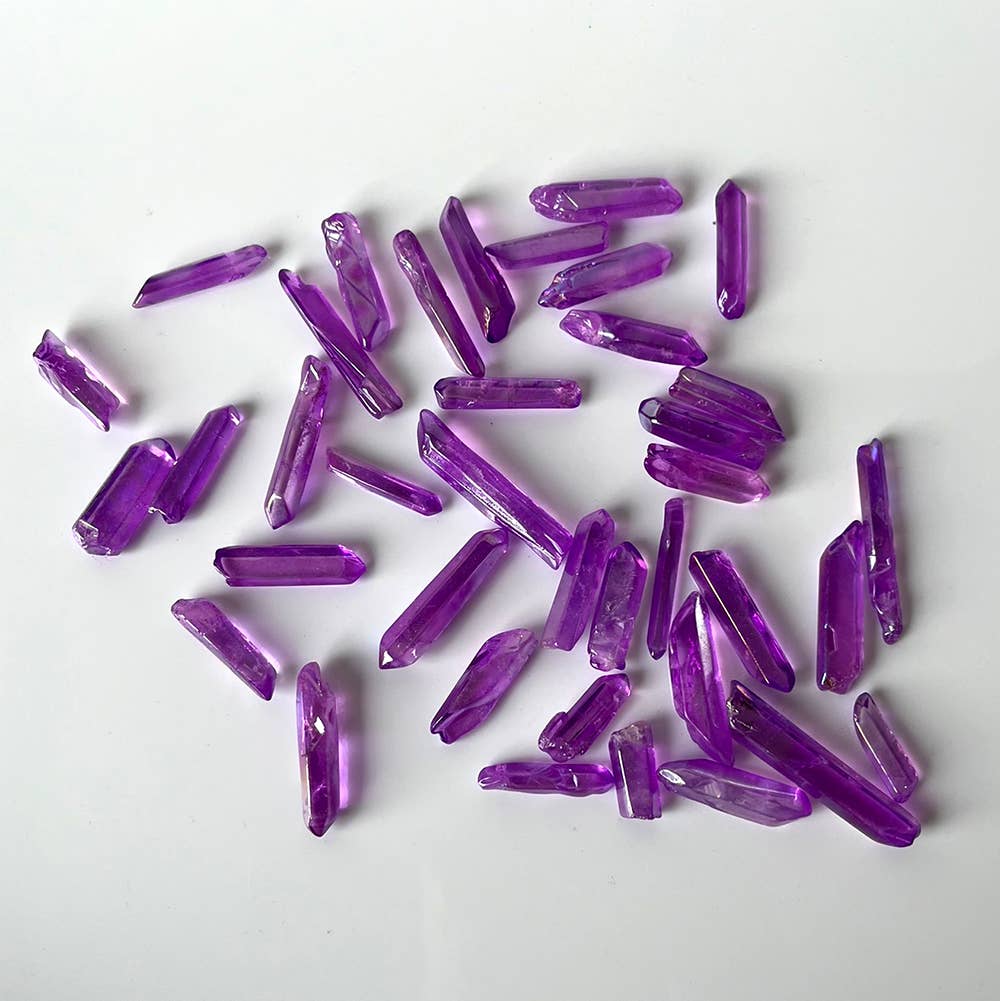 VIE – wholesale Spiritual stone/crystal – Electroplated Quartz Points, 2-3cm, Single20