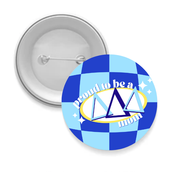 Sarahndipity Shop - Wholesale Lapel Pin/Button - Sorority Mom Button - Proud to Be Checkered15